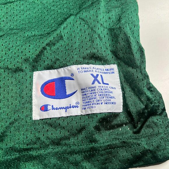 Lot of 5 Vintage Champion Green Mesh Football Game Jerseys XL Made in Costa Rica - Picture 3 of 10